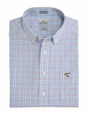 NEW GENTEAL men's addison cotton sport shirt in horizon